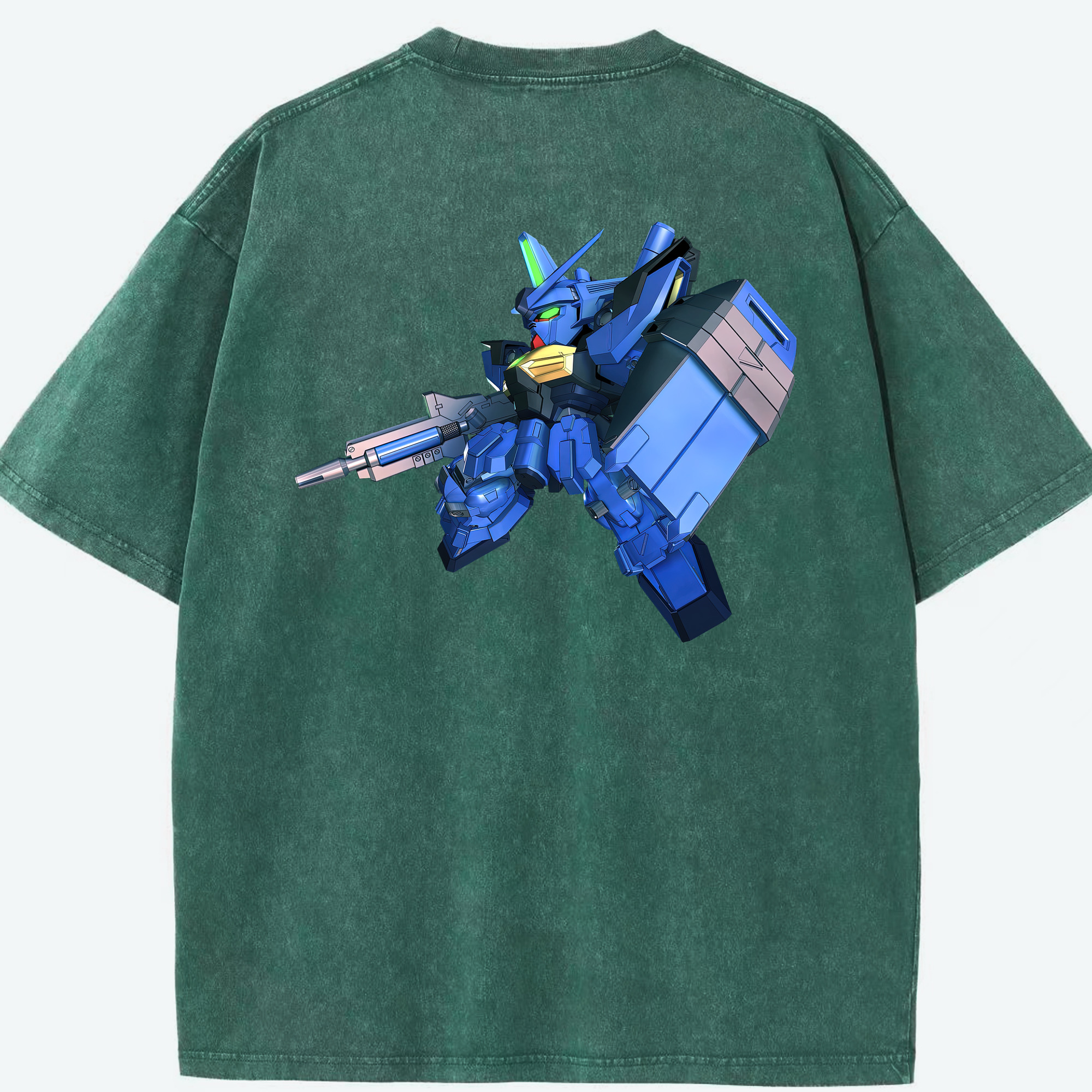 （画像用） 機動戦士ガンダム Mobile Suit Gundam 綿100% ヴィンテージ風 半袖Tシャツ（背面プリント）